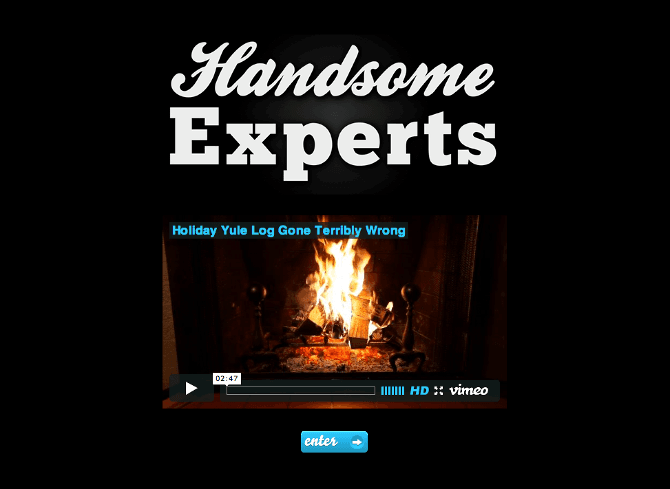 I designed and developed a site for the sketch comedy group, Handsome Experts (image 1)