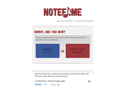 Notefi.me is a now defunct service that connected to users’ various music-based accounts w (image 1)