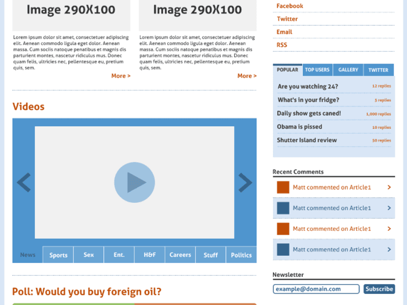 I was commissioned to design a news portal aimed at college students. Though the project n (image 1)