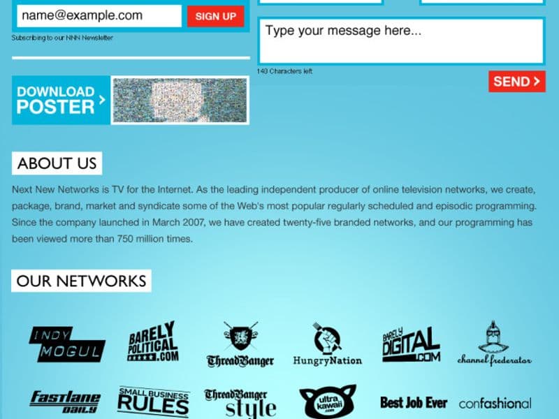 I was commissioned to design a one-off page for Next New Networks, inviting users to guess…
